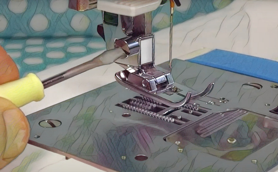 Step 7: Remove the needle and presser foot 
