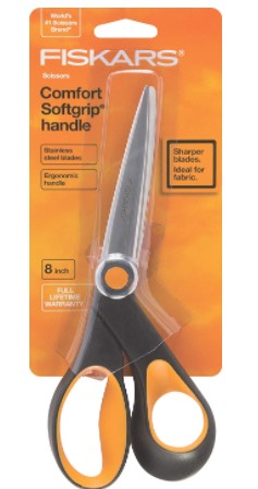 Fiskars Razor Edge Soft Grip Scissors 