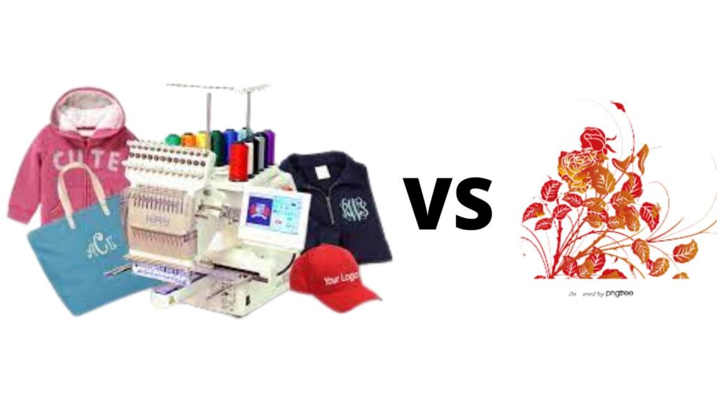 Hand embroidery vs machine embroidery